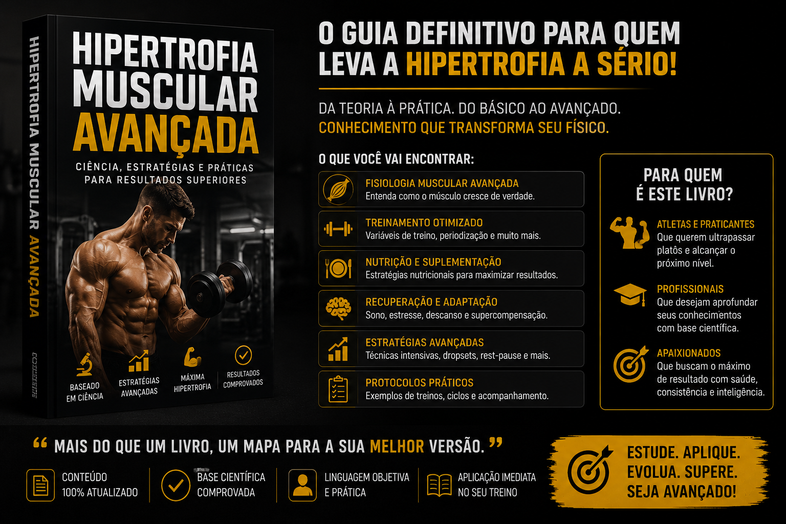 Curso para LIVRO: HIPERTROFIA MUSCULAR ATUALIZADA: Ciência e Prática - Dr. Andre Lopes e Dr. Paulo Muzy